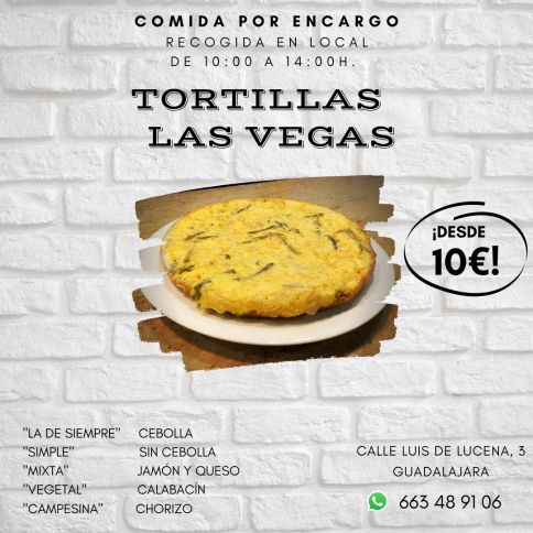 La tortilla ¿con cebolla o sin cebolla?....Bar Las Vegas tiene la solución