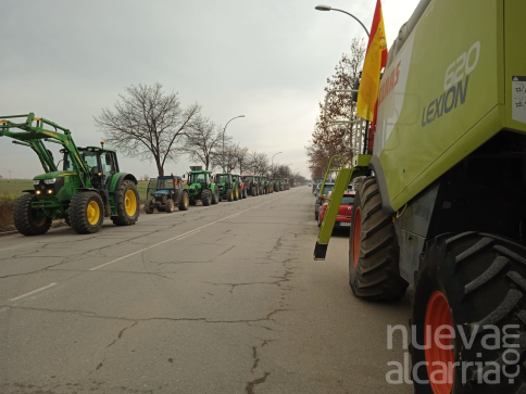 La jornada de marchas agrícolas a Madrid arranca con atascos en la N-320 en Torrejón del Rey