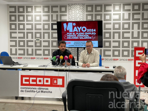 CCOO y UGT de Guadalajara llaman a la movilización del 1º de Mayo para