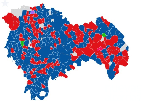 El PP supera en 8.000 votos al PSOE  en la provincia y Vox se coloca tercero