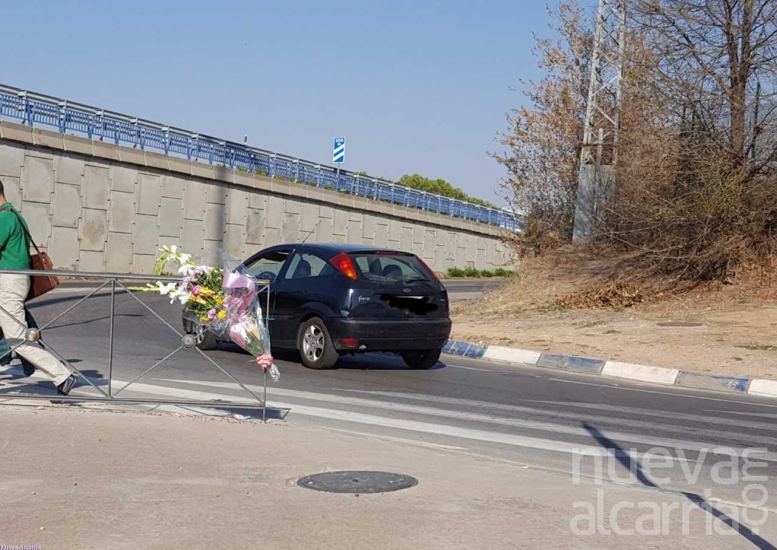 Lugar del atropello mortal del 10 de otubre