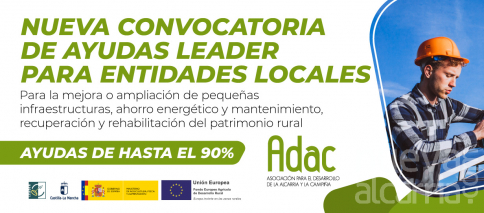 ADAC lanza una nueva convocatoria de ayudas LEADER dotada con casi 370.000 