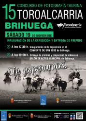 ToroAlcarria entrega este sábado en Brihuega los premios del XV concurso de fotografía taurina 