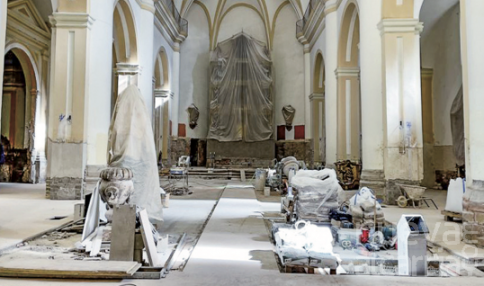 Las obras de la iglesia de San Gil de Molina siguen avanzando a buen ritmo 