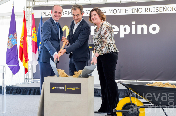 Montepino pone la primera piedra de su nueva plataforma logística situada en el Polígono del Ruiseñor