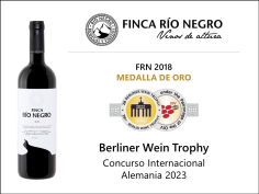 Finca Río Negro 2018: Medalla de Oro en el 'Berliner Wine Trophy'