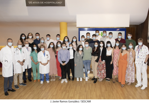 El Hospital de Guadalajara celebra el final del periodo universitario de 33 alumnos de Medicina de la UAH