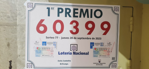 Cae el Gordo de la Lotería Nacional en la administración Doña Isabelita, en Brihuega