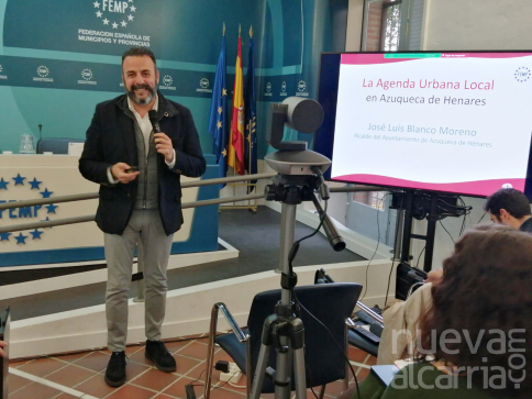 El alcalde presenta la Agenda Urbana Local de Azuqueca en un seminario de la FEMP
