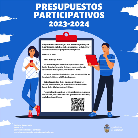 La ciudadanía de Guadalajara elegirá 13 de los 58 presupuestos participativos proyectados