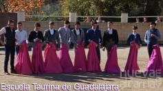 Los alumnos de la Escuela Taurina de Guadalajara, en el Bolsín Taurino Mirobrigense