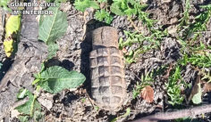 Explosionan una granada de mano de la Guerra Civil localizada en Campillejo