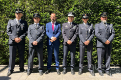 Medalla de plata a la permanencia para cuatro agentes de la Policía Local de Azuqueca