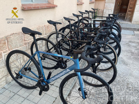 Un detenido en Saúca por el robo de 8 bicicletas valoradas en 33.000 euros