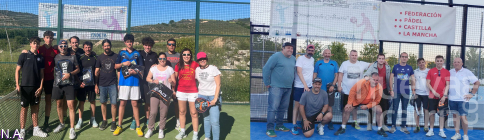 Calor, emoción y buen ambiente protagonizaron los torneos de pádel de FADETA en Romanones y Masegoso de Tajuña