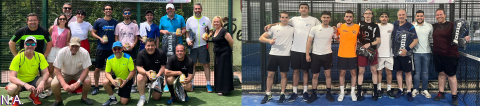 Partidos muy igualados y mucha deportividad en los Torneos de Pádel de FADETA en Trillo y Peñalver