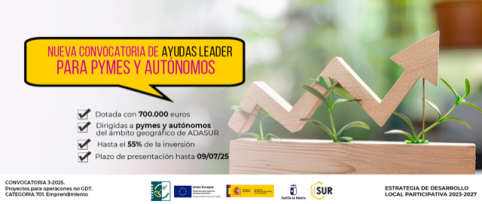 Adasur abre convocatoria para impulsar la inversión de pymes y autónomos 