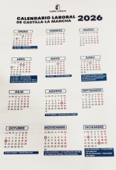 Echa un ojo al calendario laboral para Castilla-La Mancha de 2026 
