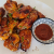 Alitas en salsa sriracha al horno