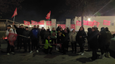 Más del 80% de la plantilla de la empresa TGT secunda el primer día de huelga