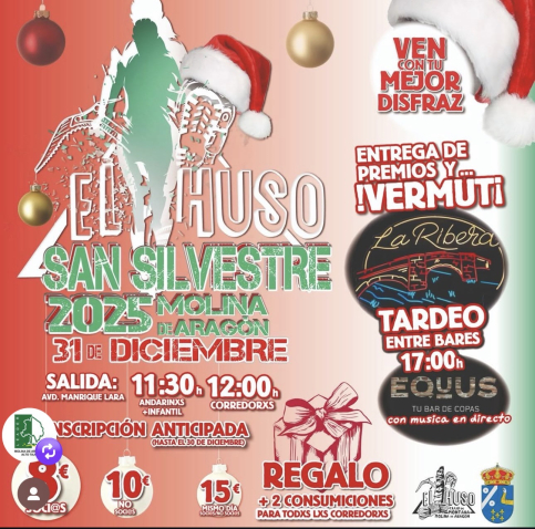 Todo preparado para la San Silvestre en Molina de Aragón