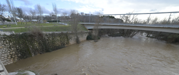 El río Henares alcanza el umbral rojo en Guadalajara