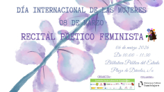 La Comisión Sociolaboral de Guadalajara convoca un recital poético feminista por el 8M en Dávalos