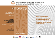 El COACM programa en Guadalajara una conferencia sobre urbanismo y datos mañana en la Sala Tragaluz