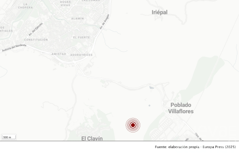 La Policía Nacional localiza y desactiva un explosivo de la Guerra Civil cerca de El Clavín