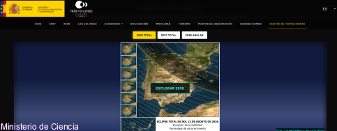 Captura de la web del ministerio