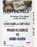 Fuentenovilla acoge este domingo su tradicional partido de pelota a mano con homenaje a un pelotari local