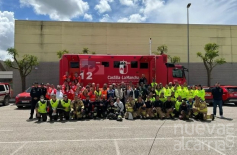Cerca de un centenar de efectivos participan en el simulacro del Plan de Emergencia Exterior en Quer
