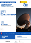 El director del Observatorio de Yebes cerrará el ciclo de su 50 aniversario con una conferencia sobre radioastronomía