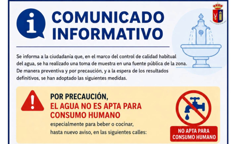 Restringido el consumo de agua en 12 calles de Torrejón del Rey