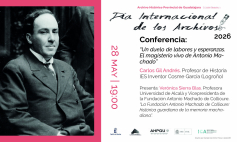 El Archivo Histórico Provincial de Guadalajara dedicará una conferencia a la vigencia del legado de Antonio Machado