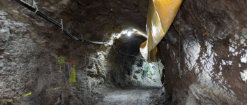 Derrumbe en la mina Santa Catalina de Hiendelaencina