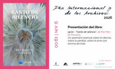El Archivo Histórico Provincial visitará el 9 de junio la poesía de Paz Martín Pozuelo