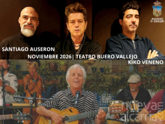 Santiago Auserón y Kiko Veneno actuarán en noviembre en el Buero Vallejo