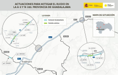 Aprobado provisionalmente el proyecto de actuaciones para mitigar el ruido en tramos de la A-2 y N-320 en Guadalajara
