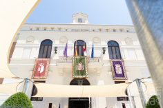 La Banda de Música de la Diputación celebra el Sagrado Corazón con su tradicional concierto en los jardines de la Casa Palacio