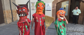 Alcolea del Pinar recupera sus históricos cabezudos para las fiestas patronales