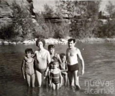 La antigua playa del río Henares junto al puente árabe en Guadalajara