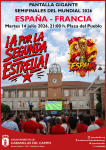 Cabanillas instalará una pantalla gigante para seguir la semifinal del Mundial