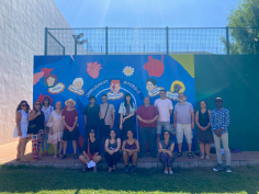 Inauguración del mural conmemorativo del Día del Orgullo LGTBIQ+ en Molina de Aragón