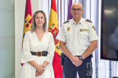 La alcaldesa de Guadalajara se reúne con el comisario Javier Mayordomo, nuevo jefe de la Policía Nacional