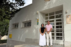 El Ayuntamiento de Guadalajara mejora el Centro Social de Taracena con trabajos de mantenimiento y pintura exterior del edificio