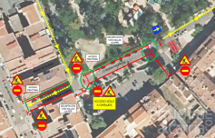 Las obras de mejora en el entorno del Asilo provocarán afecciones al tráfico desde el martes 28 de julio