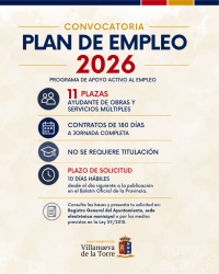 Abierta la convocatoria para contratar a 11 personas dentro del Plan de Apoyo Activo al Empleo 2026