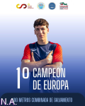 Marcos Serrano y María Sanz, campeones de Europa júnior con la selección española