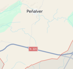 Dos personas resultan heridas, una de ellas grave, tras el vuelco de un vehículo en la N-320 a la altura de Peñalver